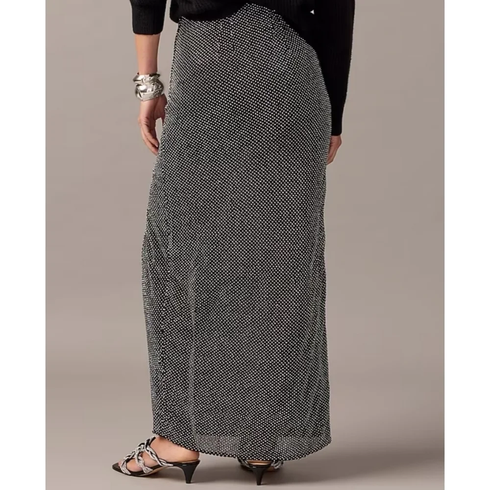 J.Crew Collection Side-Slit Rhinestone Skirt - Picture 9 of 15